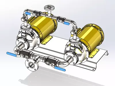 Goulds Water Technology eSH 316 Stainless Steel Centrifugal Pump 3D model
