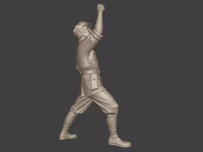 Military sculpture warrior  military battle war hero  soldier 3D print model purchase