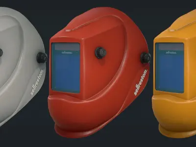 Welding mask 3d model Low-poly Low-poly 3D model