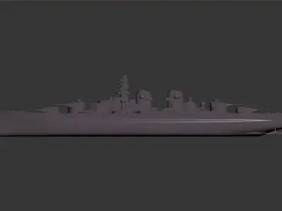 3D model of a battleship 3D model