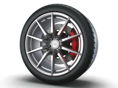 American Muscle Gt350 wheel 3D model