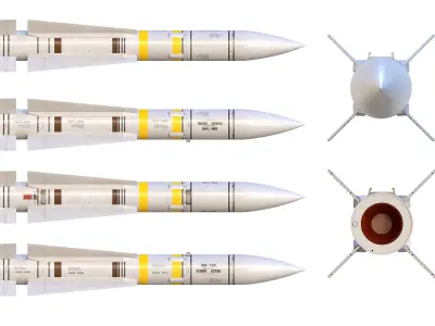 AIM-54A Phoenix 3D model