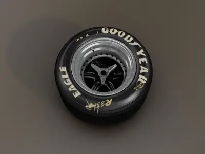 Le Mans Racing Backwheel 3D model