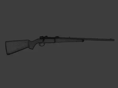 Free FPS Hunting Rifle 3D model