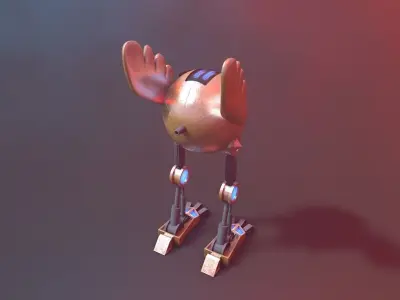 robot with wings 3D model