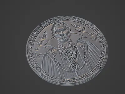 Vlad Dracula Medallion 3D print model get