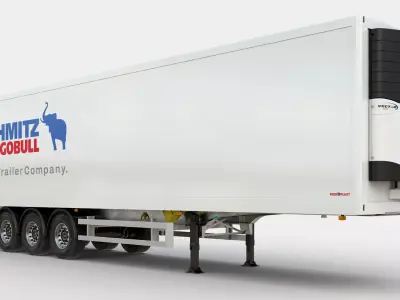 Box Semitrailer Side Doors 3D model