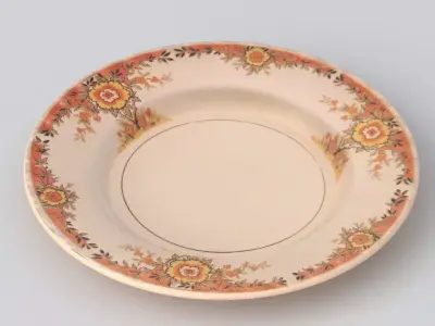 Antique and vintage plate v8 3D model