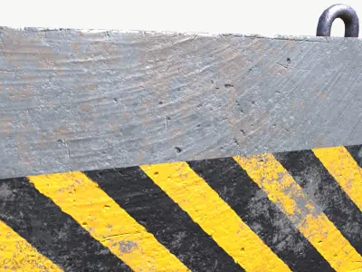 Cement Pier Low-poly 3D model