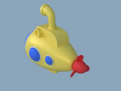 submarine toy 3D model