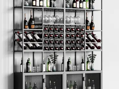 Homary Industrial Rack 03 3D model