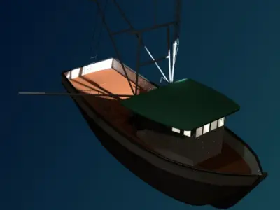 Shrimp Trawler 3D model