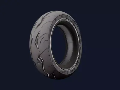 Vehicle Tyre 3D model by DailyAssets from CGTrader