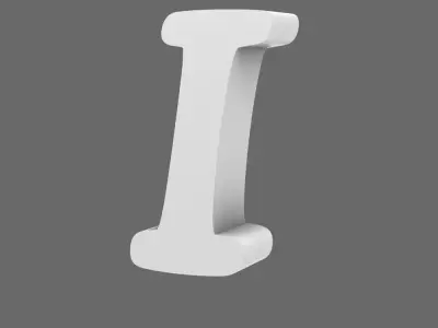 Space Knights V10B Standard Roman Numeral 01 Shoulder Symbols 3D print model