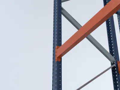 Pallet Rack Low-poly 3D model