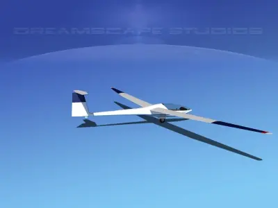 Glaser Dirks DG-200 15-metre Sailplane V08 3D model