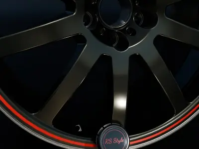 Car Wheel PBR 3D model