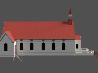 Medieval church from Bridge to terabithia movie 3D model