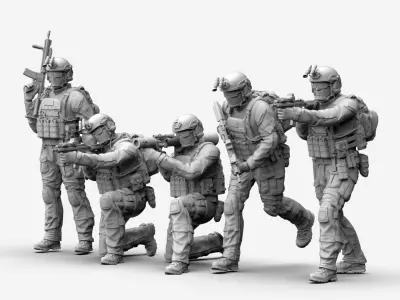 US RANGER SOLDIERS 3D print model