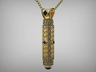 Meandros tube Pendant 3D print model