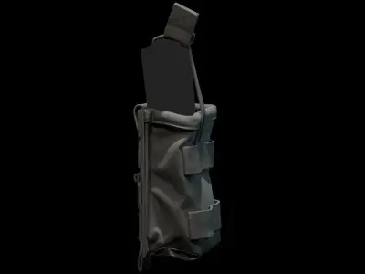 Marvelous Designer AR15 Ammo Half EmptyPouch 3D model