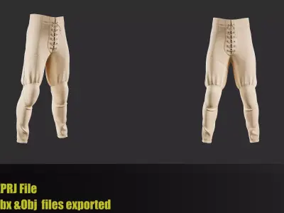 Medieval Warrior Pants pack Vol 02 3D model