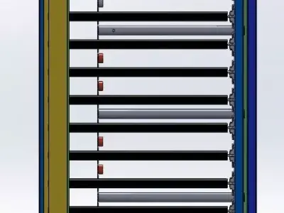 Conveyor  1 m x 1 m x 3 m 3D model