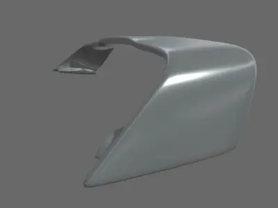 Car Spoiler 07 Low-poly 3D model