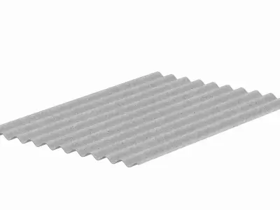 Concrete Roof Tile  3D model