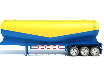 Tanker Trailer 3D model purchase