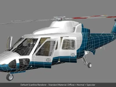 Ciborgsky Z-76 Low-poly 3D model