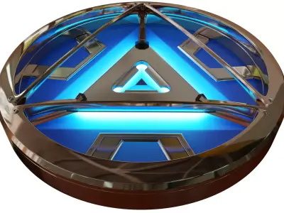 Arc-reactor top part 3D model