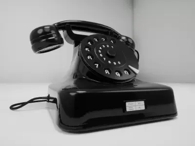 Retro Telephone Low-poly 3D model buy