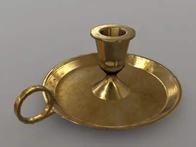 Candle Holder Low-poly 3D model