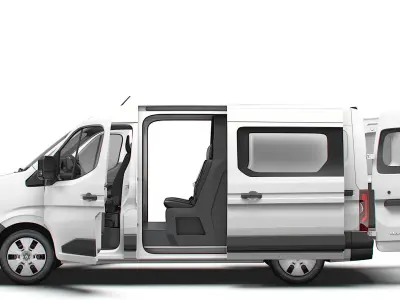 Renault Master L2H2 CrewCab Van HQ Interior 2024 3D model