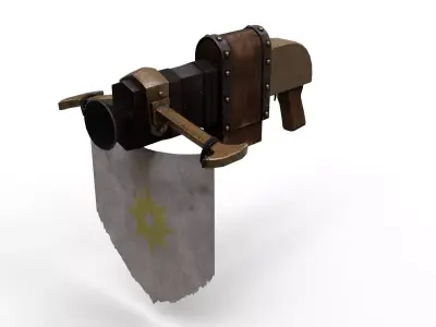 Medieval Fantasy Shotgun Low-poly 3D model