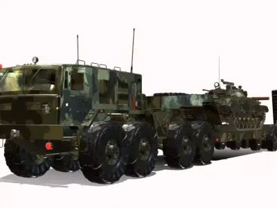 MAZ 537 Low-poly 3D model by lm9241221