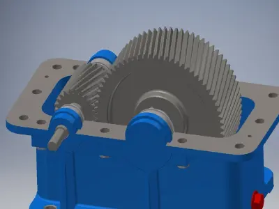 Gearbox reducer assembly  3D model
