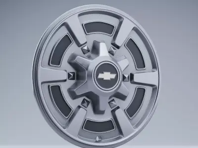 1977 GMC Jimmy Wheels Hub Caps Free low-poly 3D model