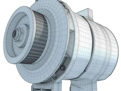 Silver Engine Part 6 3D model