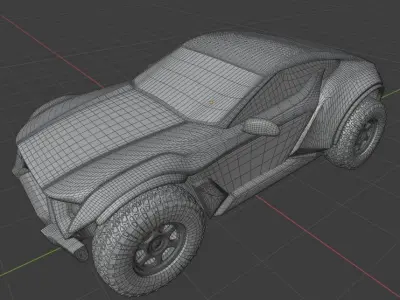 Sarooq Sand Racer  Free low-poly 3D model