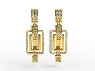 Diamond Pendant Set 45 3D print model