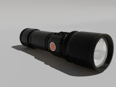 Flashlight Low-poly 3D model purchase