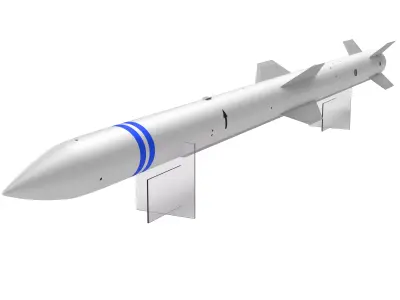 Chinese PL-15 Air-to-Air Missile Upgrade Version 3D model