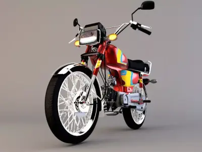 Motor Cycle CD70 3D model