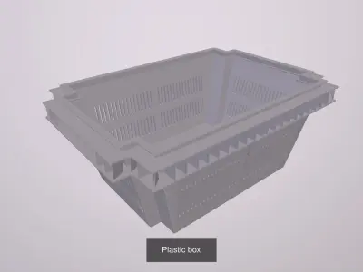 Plastic box 3D Model Pack