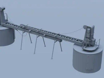 Titanic Electric Cranes 3D model