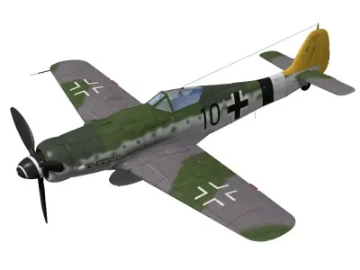Focke Wulf Fw190 D9 3D model purchase