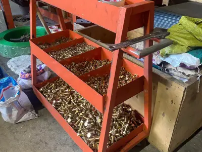 Trolley cart carrying assembly materials 3D model