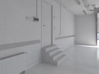 Home Garage Base Interior 1 Vray 3D model